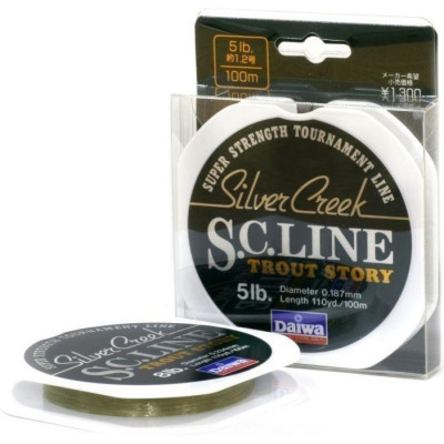 Монолеска DAIWA Silver Creek S.C. Line 8 Lb (0.234мм) - 100м